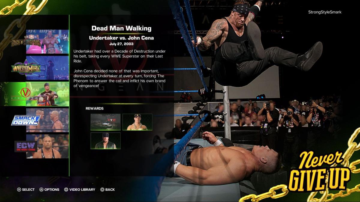 WWE 2K23 Cena vs. Undertaker