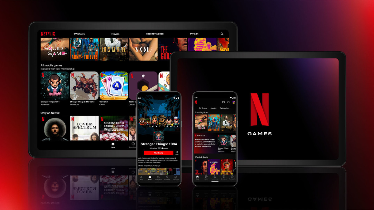 Netflix Games offerings collage.