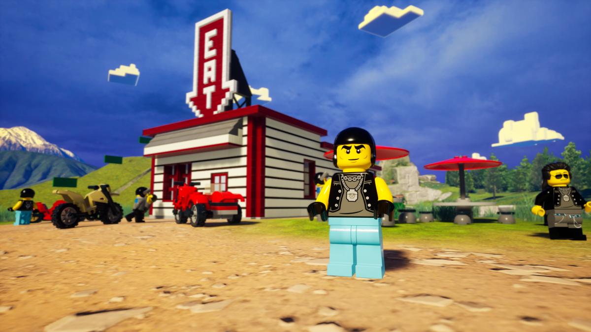 Lego 2K Drive bikers and diners