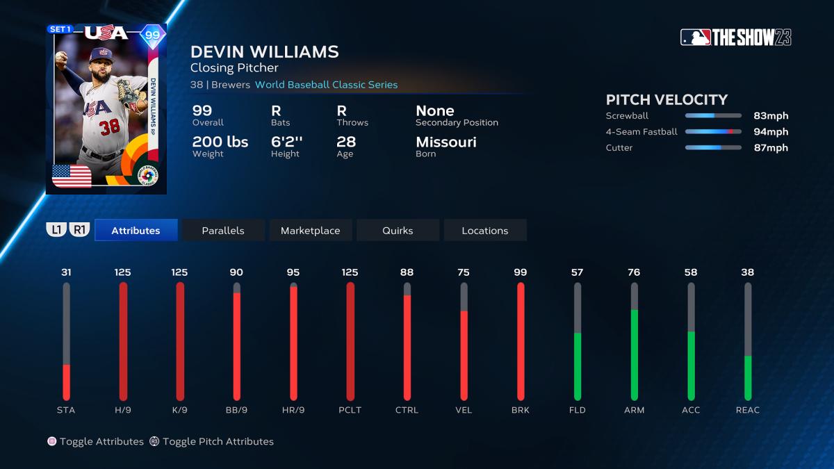 MLB The Show 23 - Devin Williams