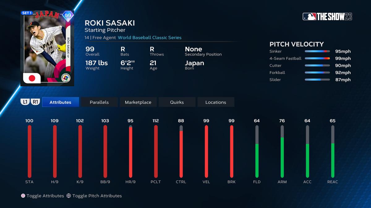 MLB The Show 23 - Roki Sasaki