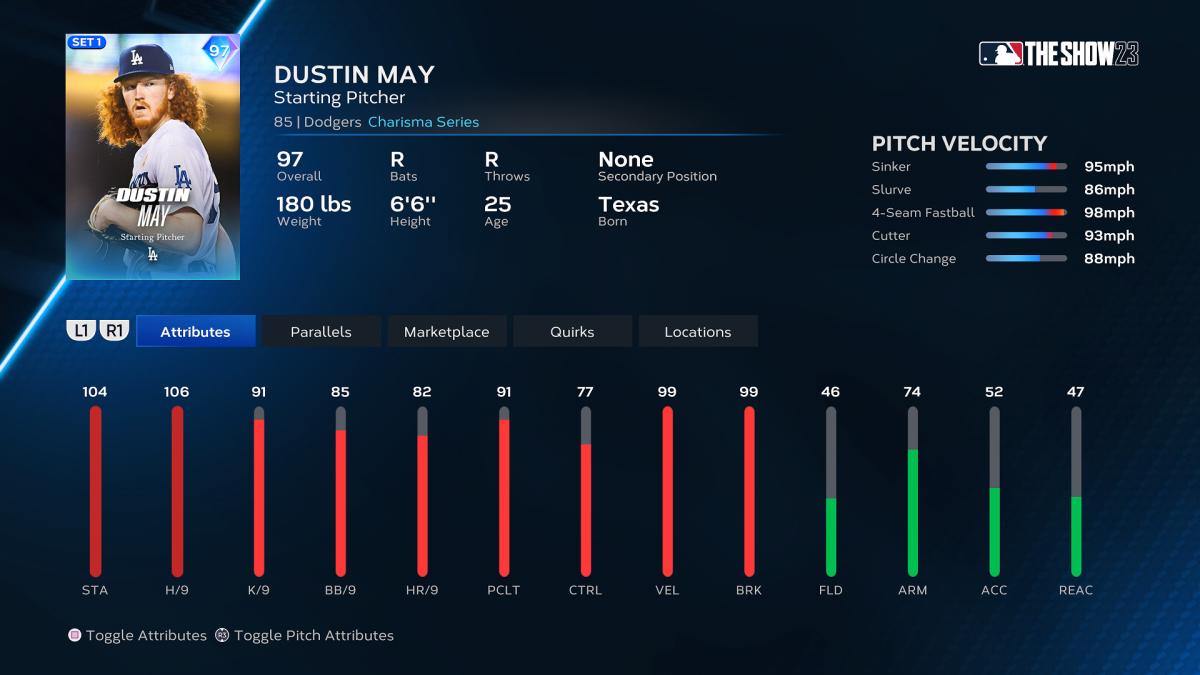 MLB The Show 23 - Dustin May
