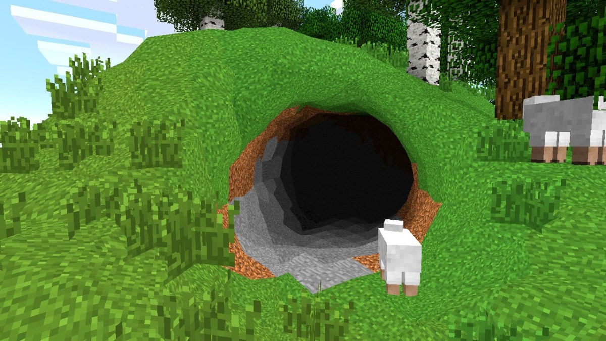 Minecraft cave without cubes