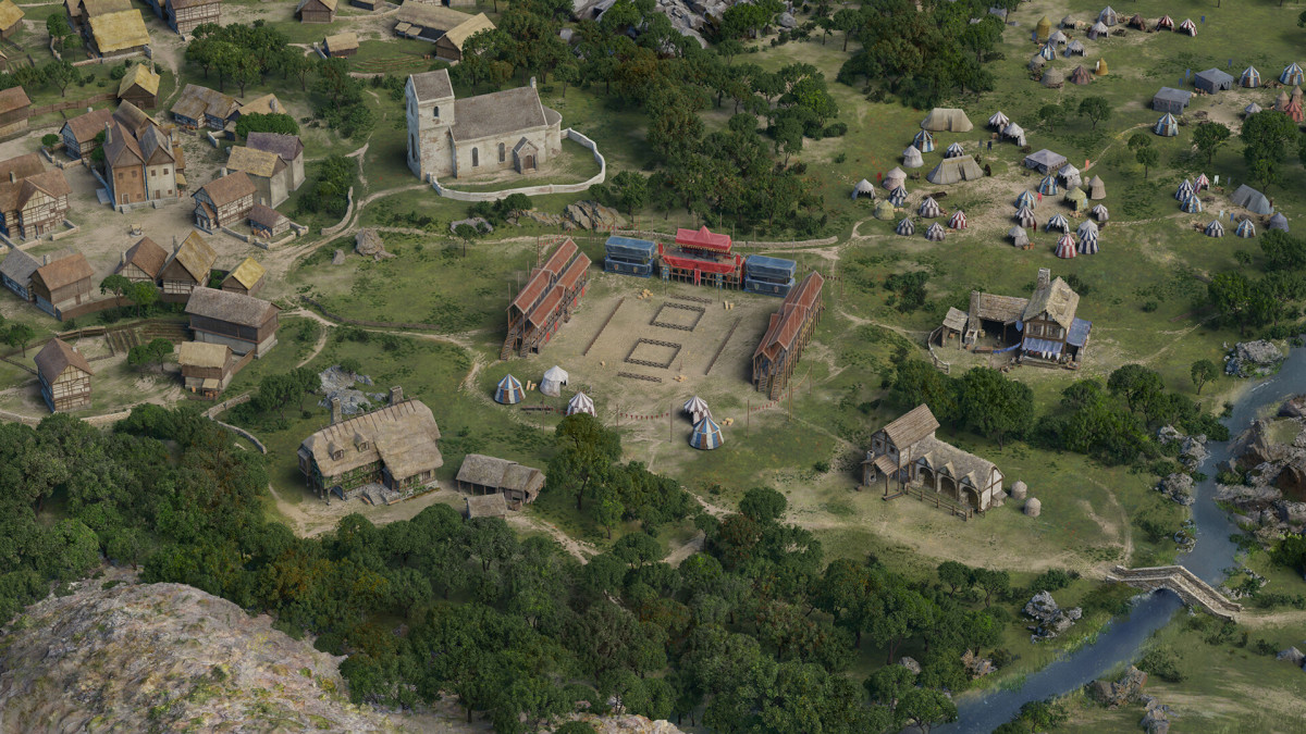 Tournament grounds in Crusader Kings 3.
