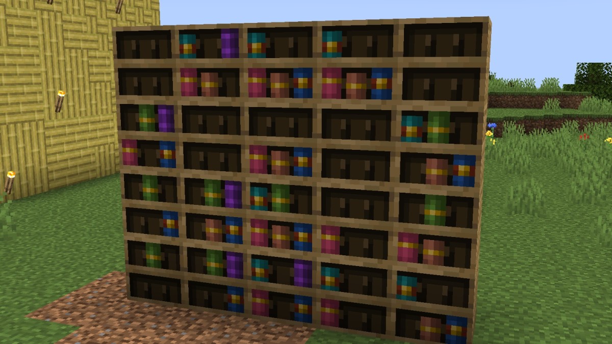 Chiseled Bookshelves in Minecraft 1.20 let you make varied libraries.