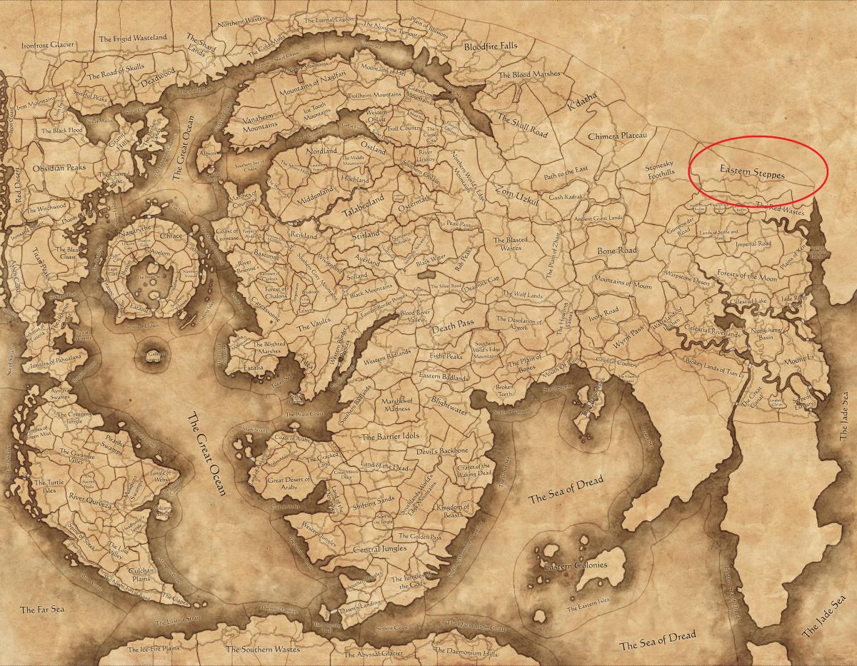 Total War: Warhammer 3 Immortal Empires map Hobgoblin Khanate.