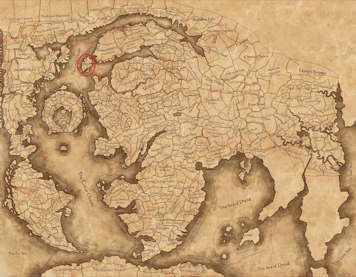 Total War: Warhammer 3 Immortal Empires map Albion.