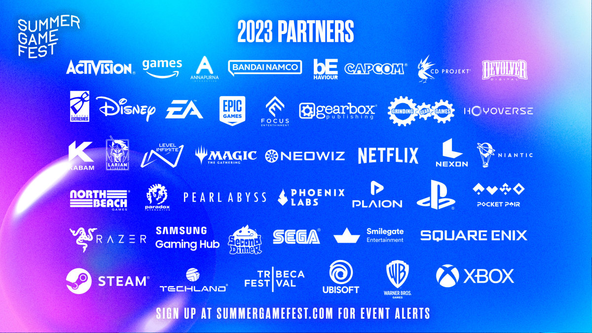Summer Game Fest 2023 partners.