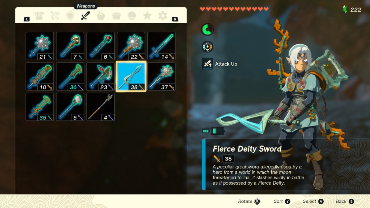How to get Fierce Deity Armor and Sword in Zelda: Tears of the