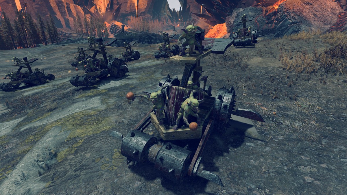 Total War: Warhammer 3 Pump Wagon Spiky Rollers.