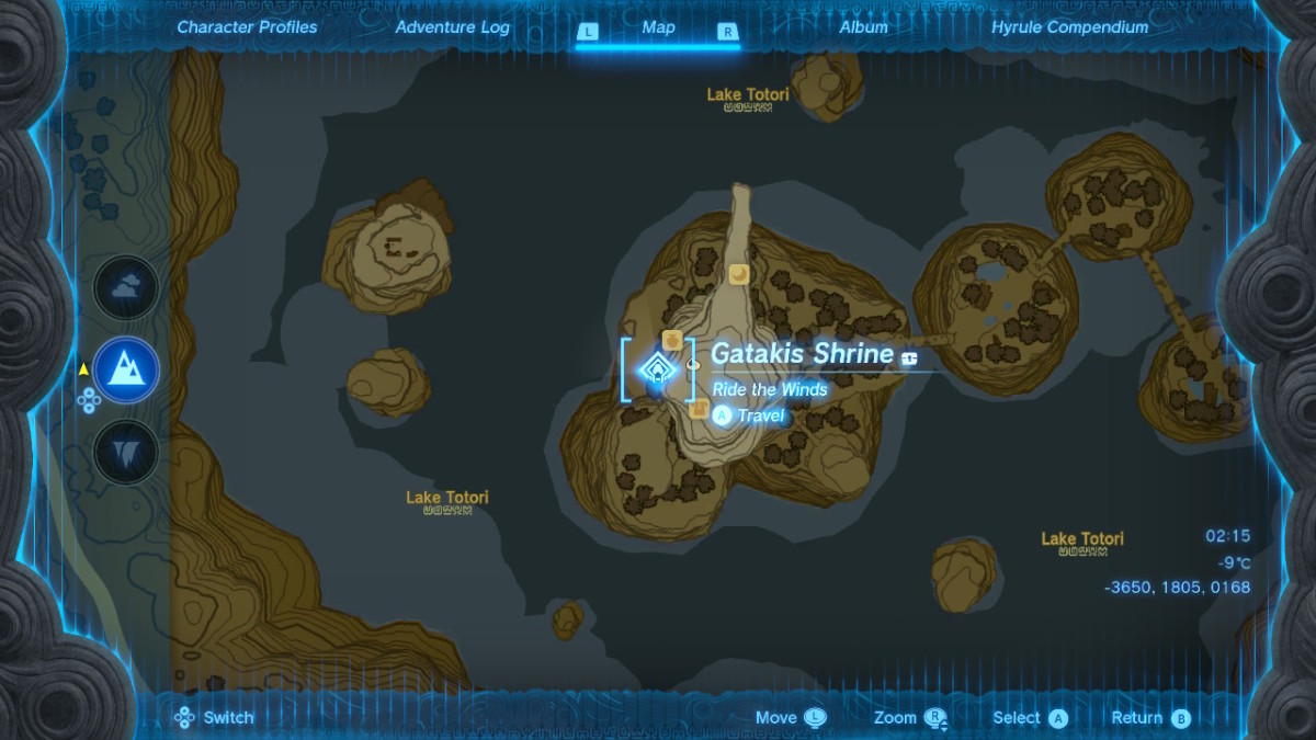 gatakis-shrine-totk-location-map