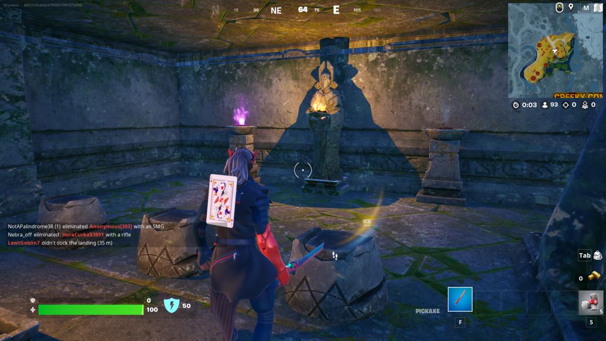 Fortnite: How to solve a puzzle at a ruin