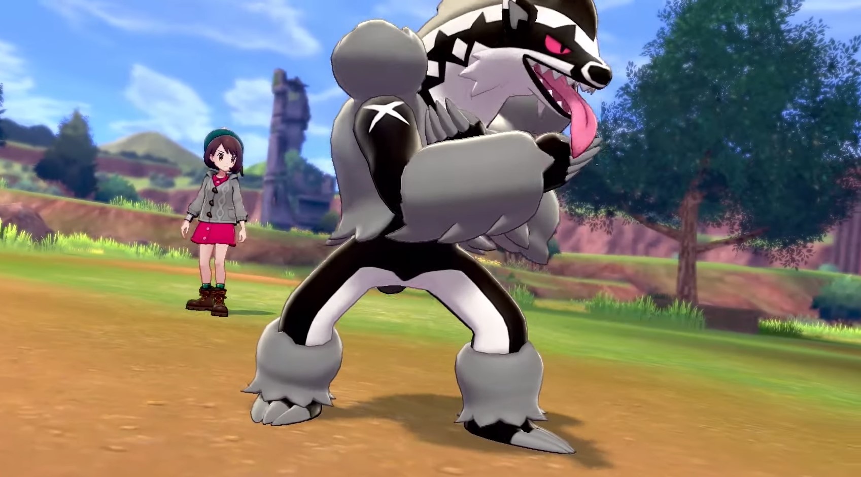 Obstagoon and Galarian trainer