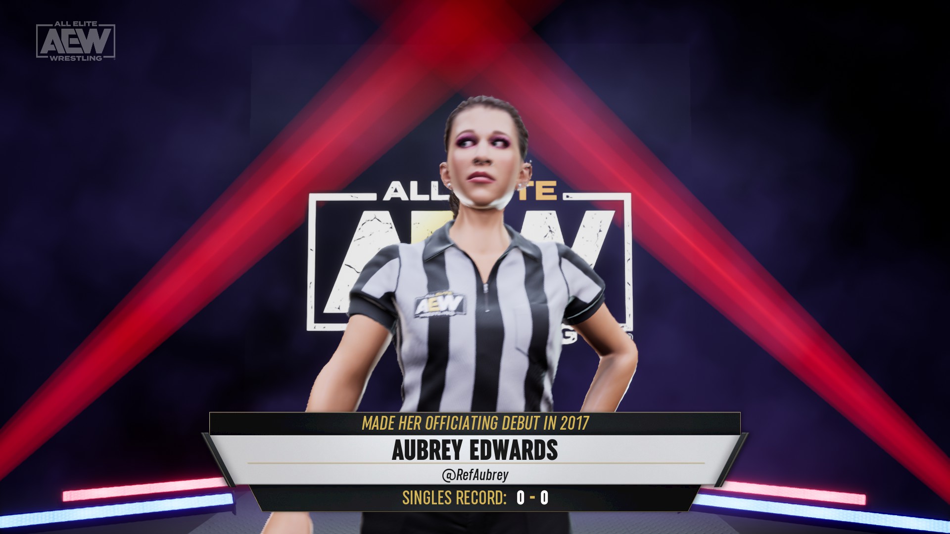 AEW Fight Forecer Aubrey Edwards entrance.