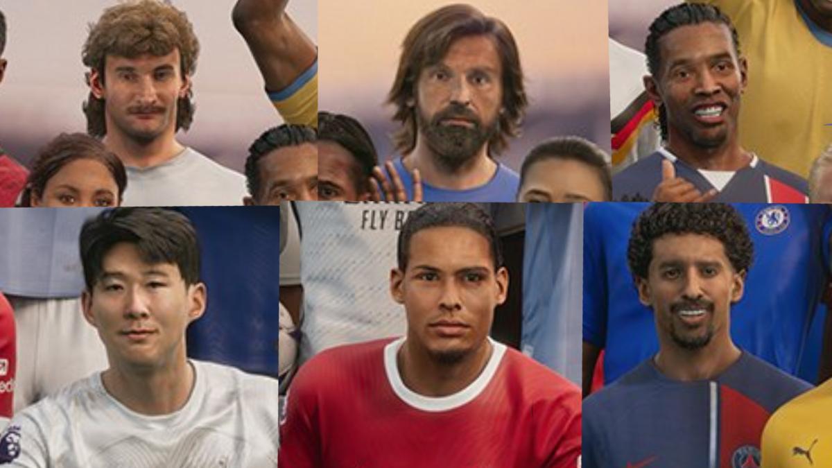 Funny faces from the EA Sports FC 24 Ultimate Edition cover.