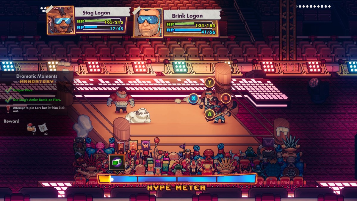 WrestleQuest Gameplay Shows New Enemies, Puzzles & More
