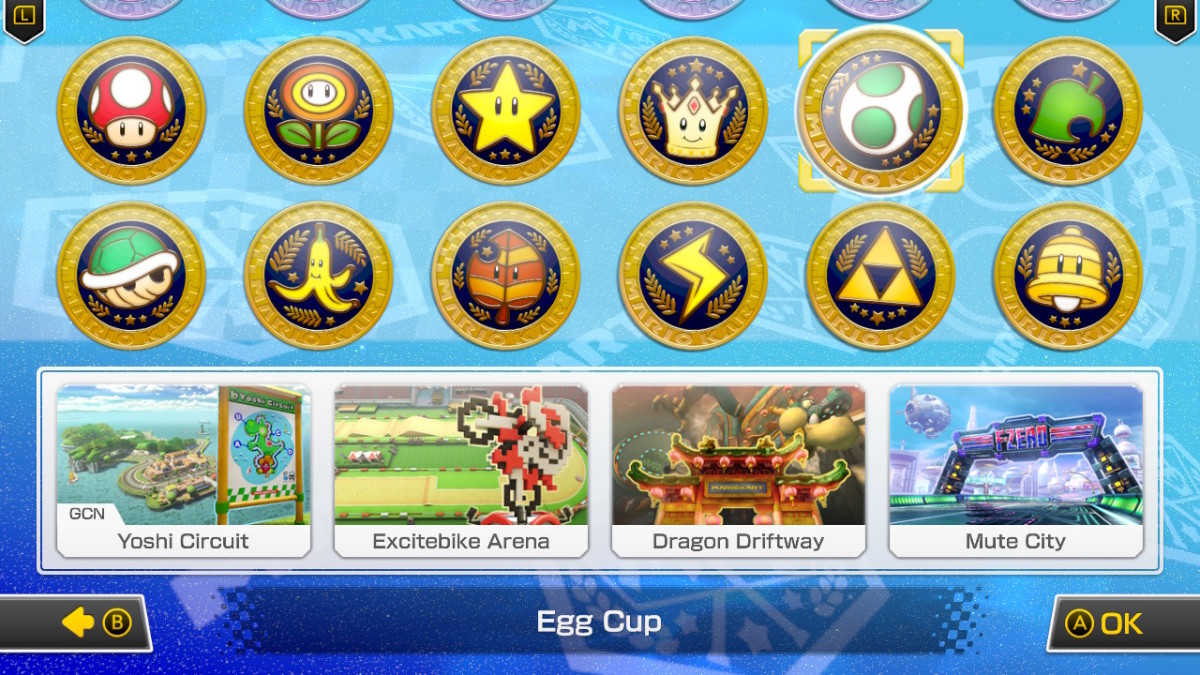 Egg Cup, Mario Kart 8 Deluxe select screen