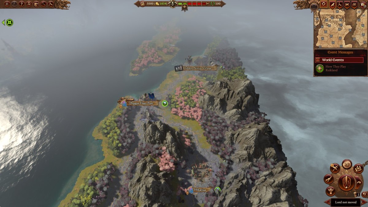 Total War: Warhammer 3 playable Nippon area.