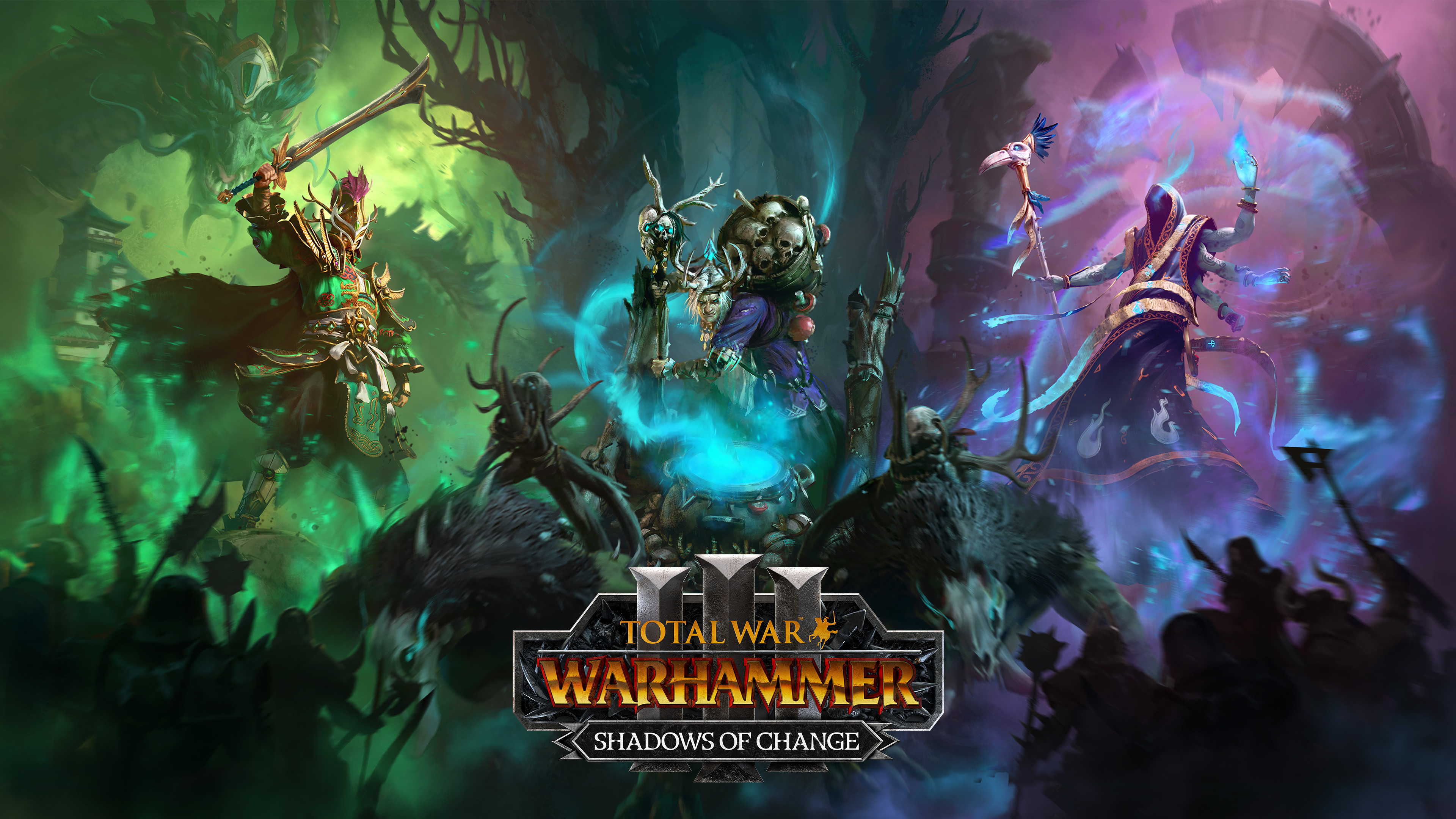 Total War: Warhammer 3 Shadows of Change artwork.