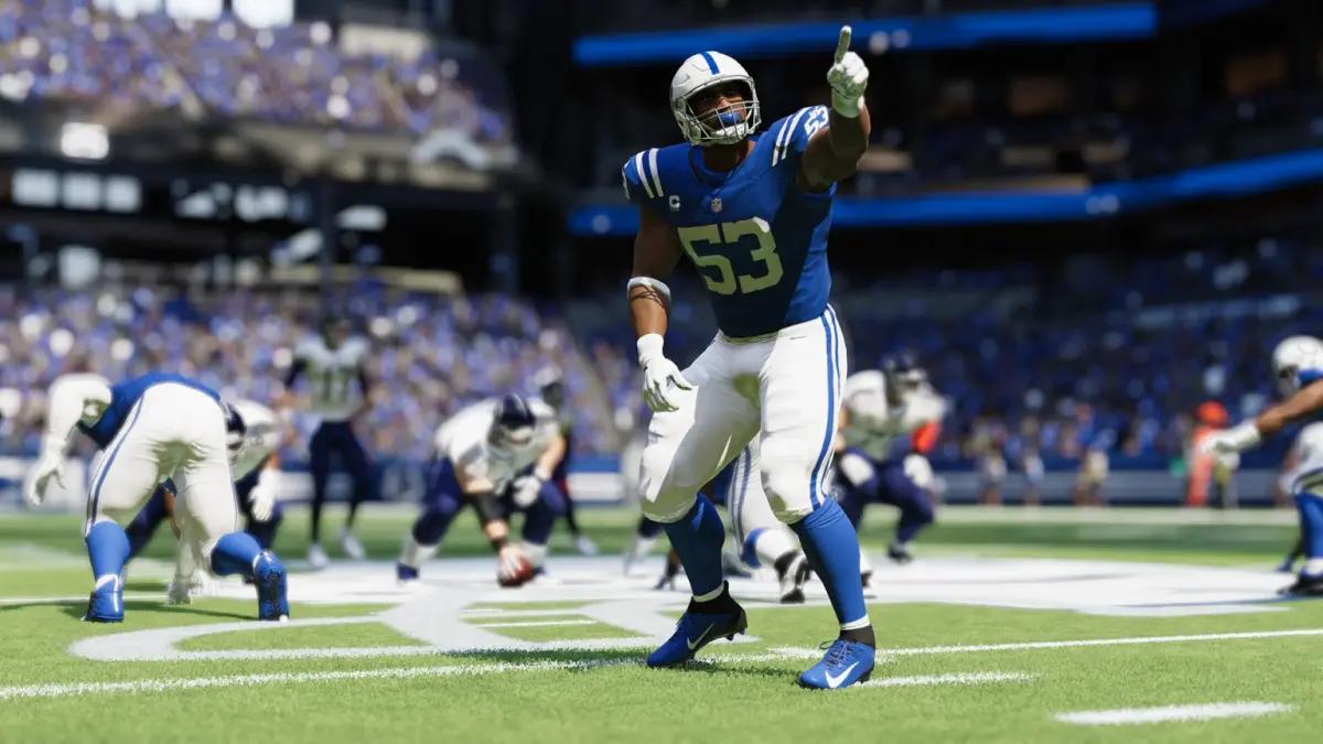 Players get ready to run with the ball in Madden 23.