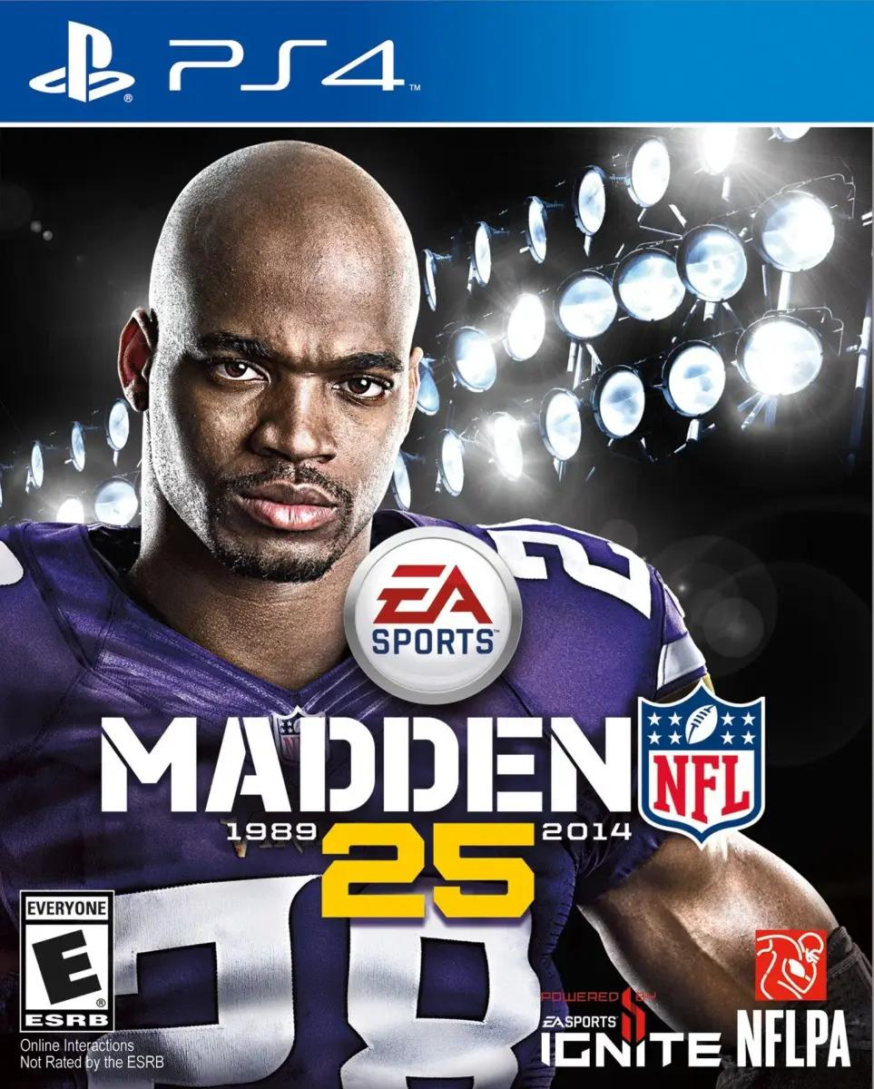 Barry Sanders and Adrian Peterson both got a cover for Madden 25.