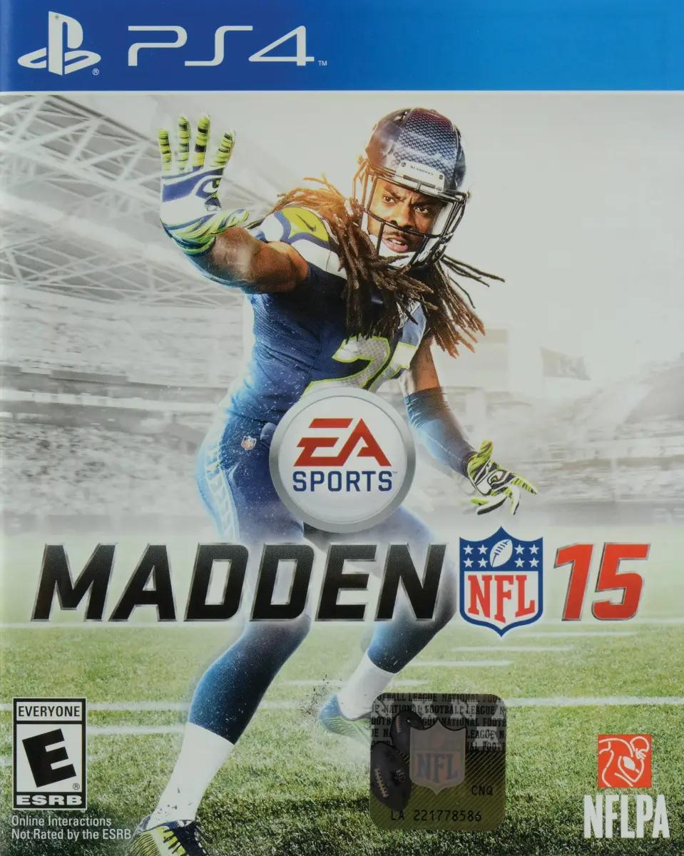 Richard Sherman uses Jedi mind powers on the cover of Madden 15.