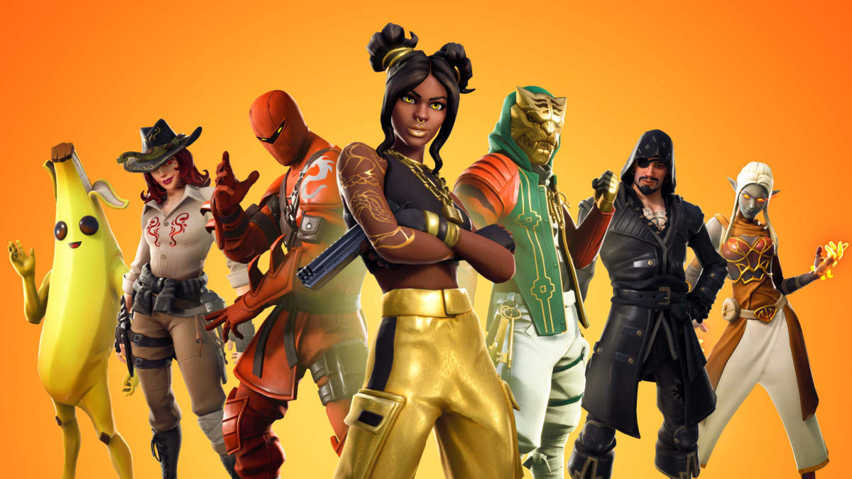 Fortnite skins gold-themed collection