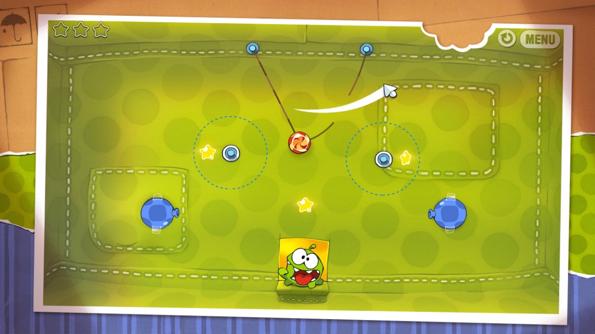 Cut the Rope gameplay screenshot