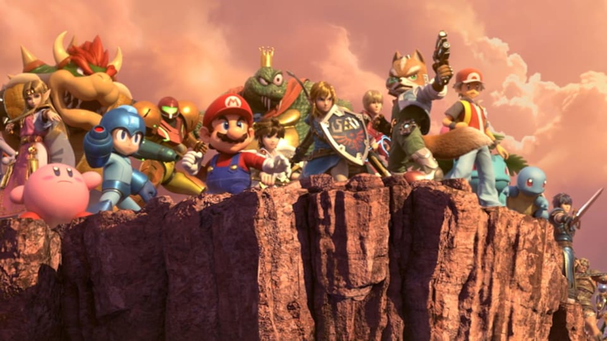Super Smash Bros. Ultimate intro cutscene screenshot.