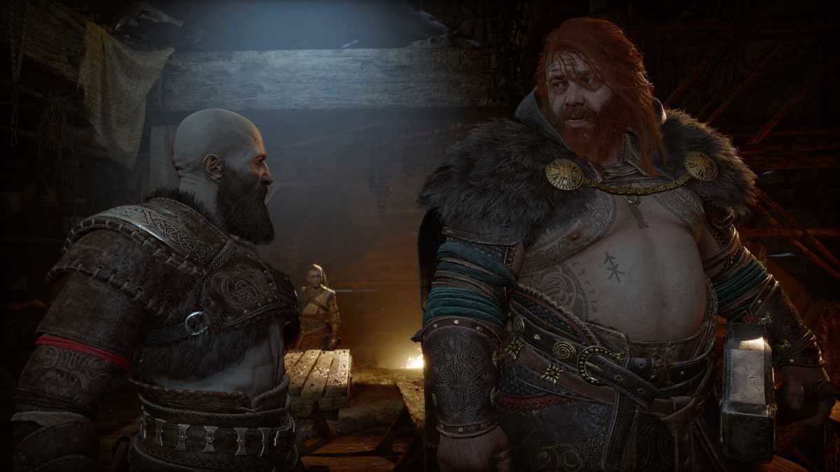 God of War Ragnarök Kratos and Thor.