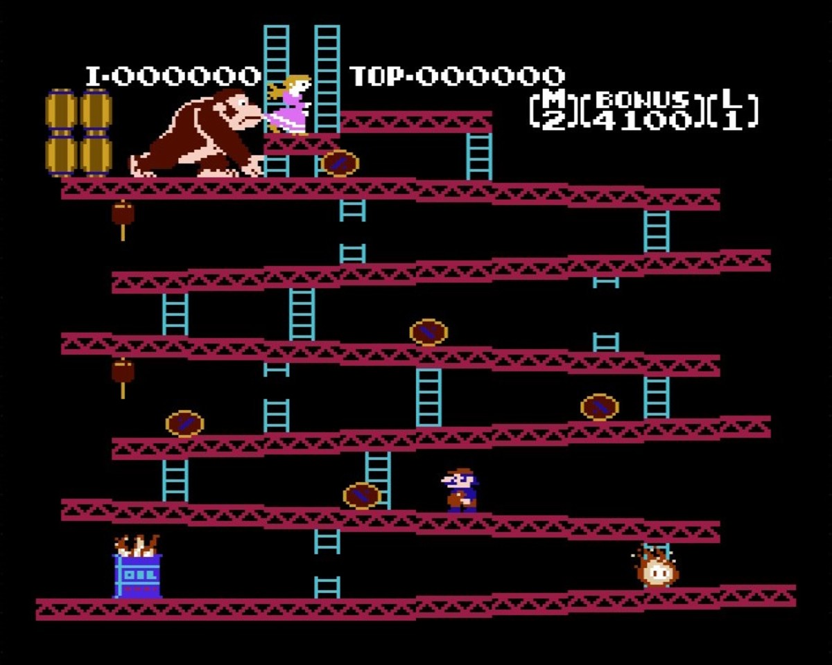 The original 1981 Donkey Kong arcade have two different character designs  used for the game's artworks. I wonder if they were both made by Shigeru  Miyamoto or if he worked on only