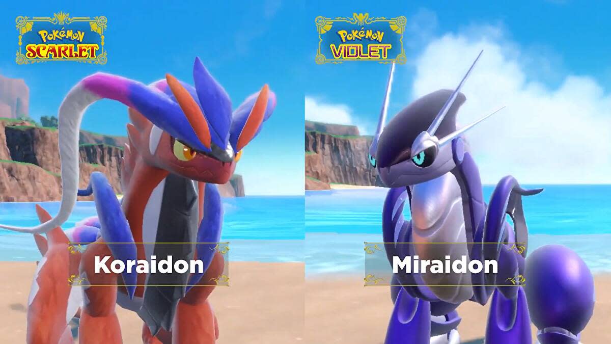 Pokemon Koraidon and Miraidon
