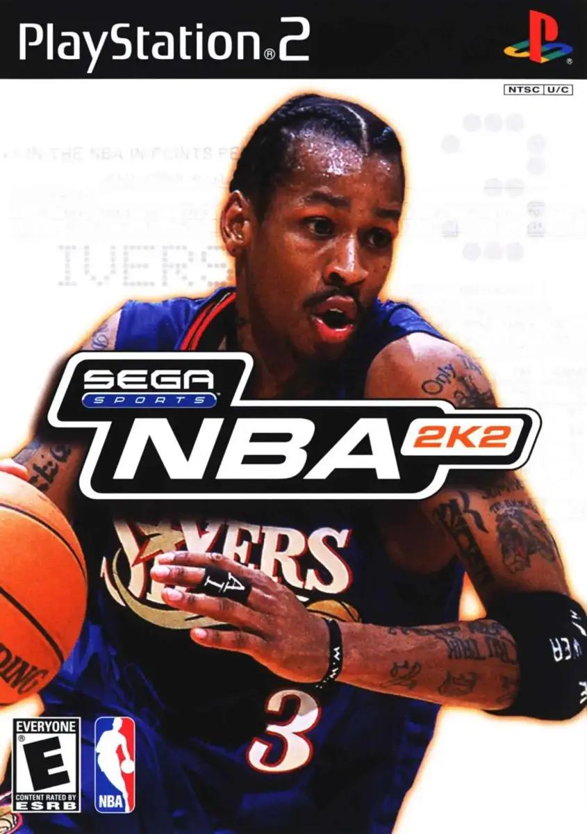 Allen Iverson on the NBA 2K2 cover.