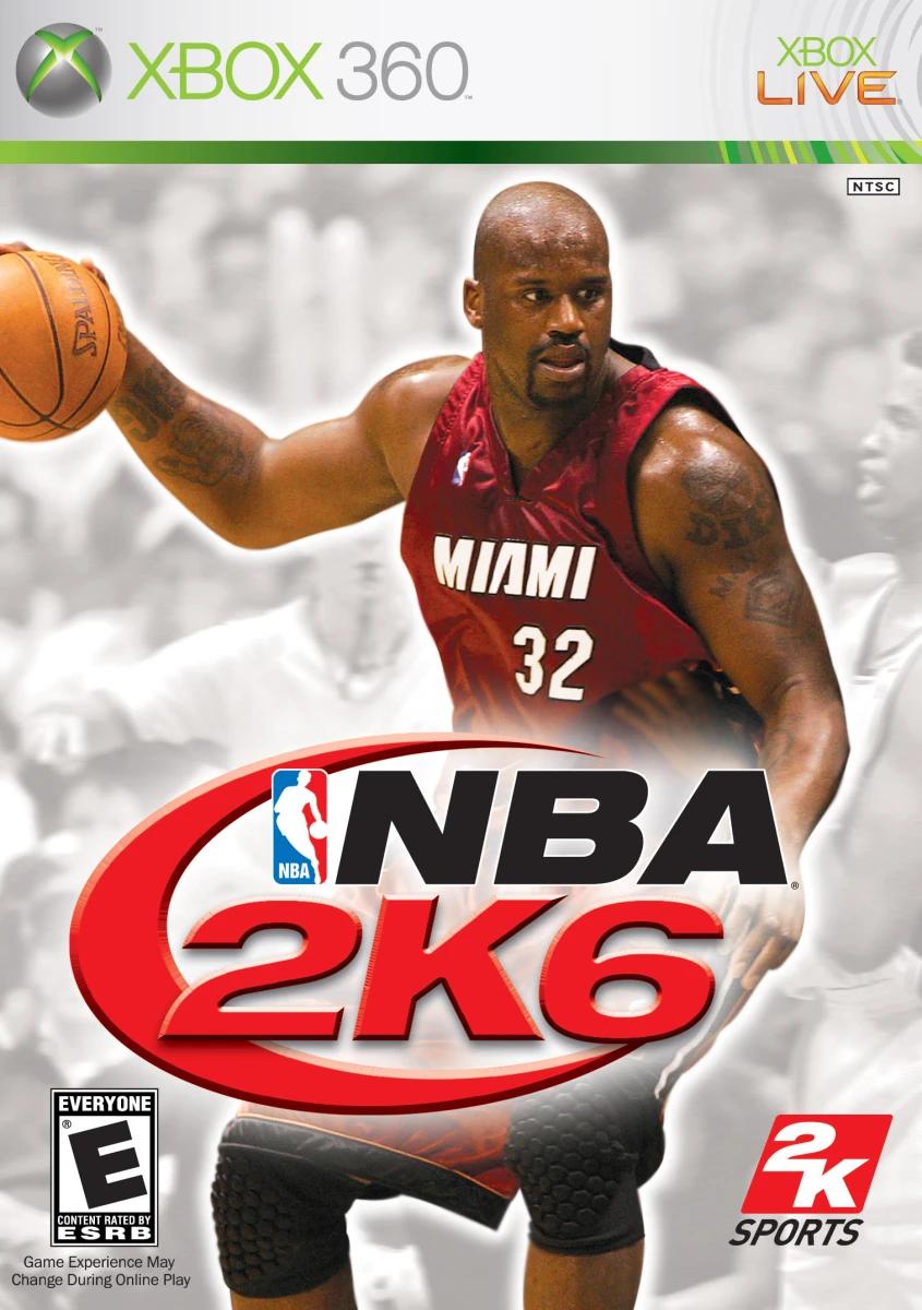 Shaquille O’Neal on the NBA 2K6 cover.