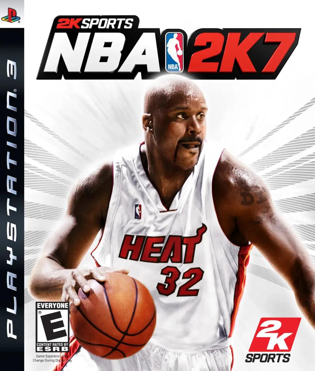 Shaquille O’Neal on the NBA 2K7 cover.