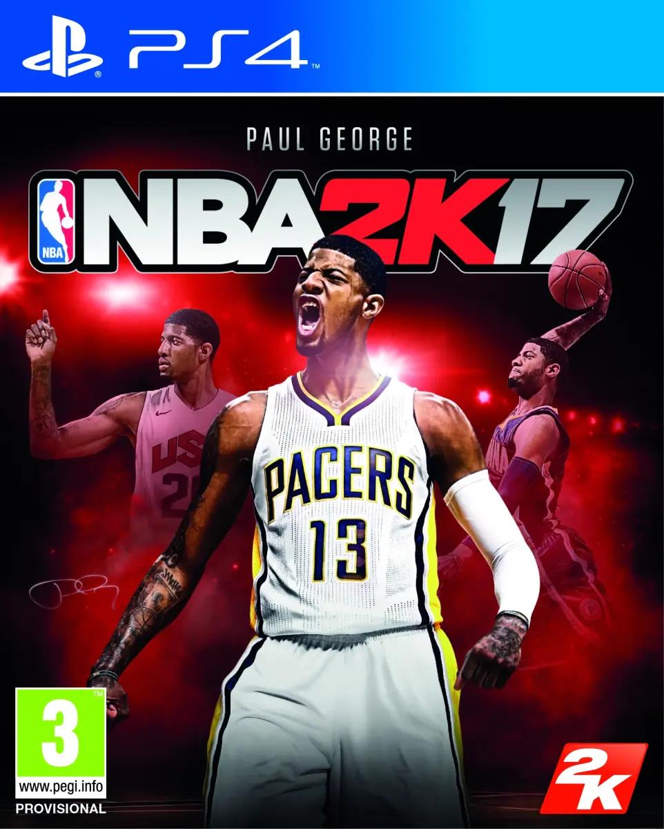 Paul George on the NBA 2K17 cover.