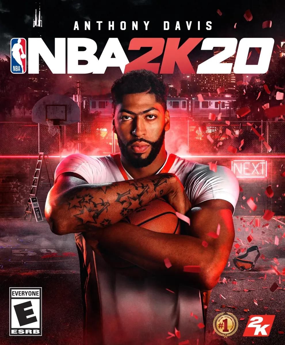 Anthony Davis on the NBA 2K20 cover.