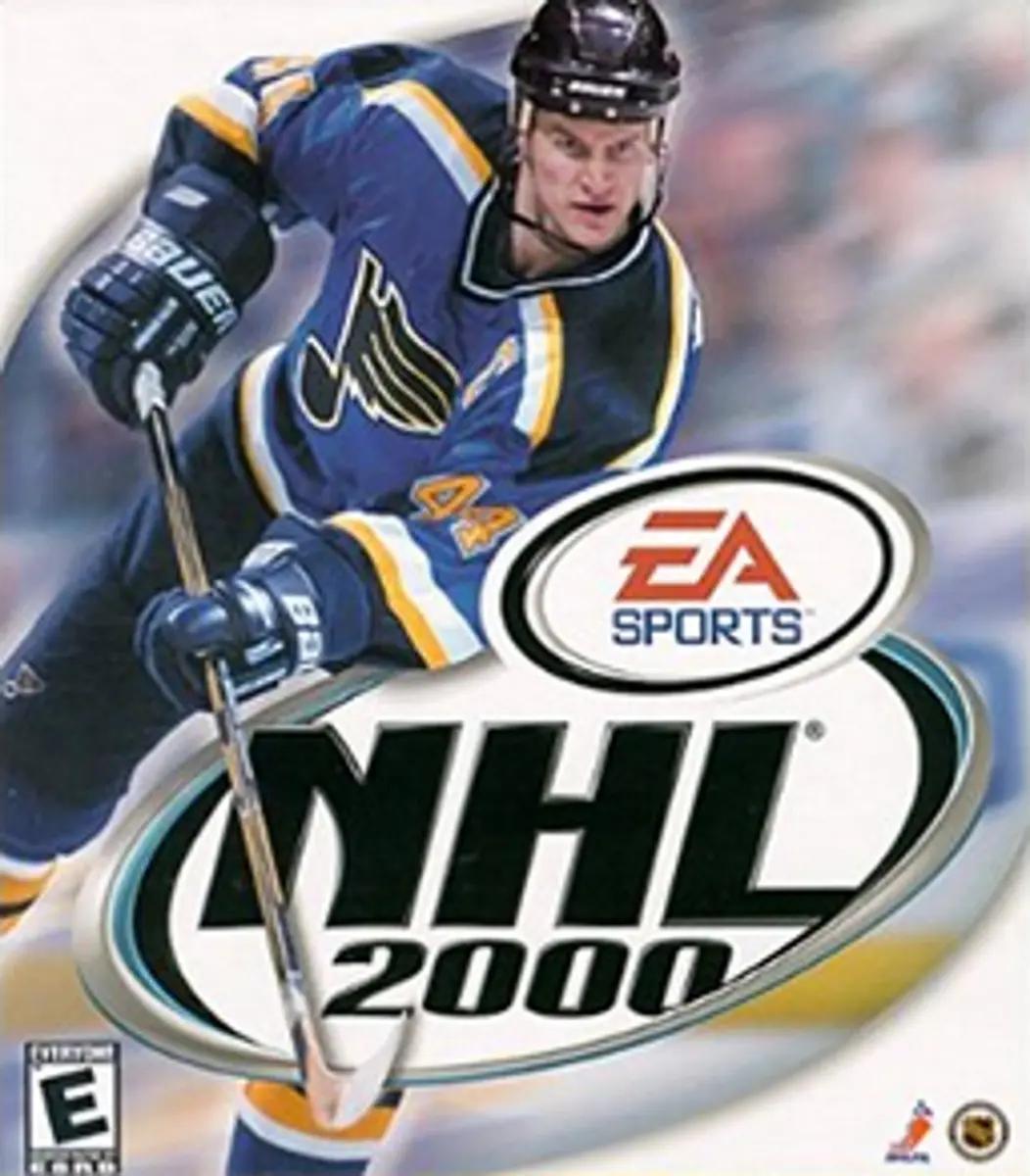 Chris Pronger on the NHL 2000 cover.