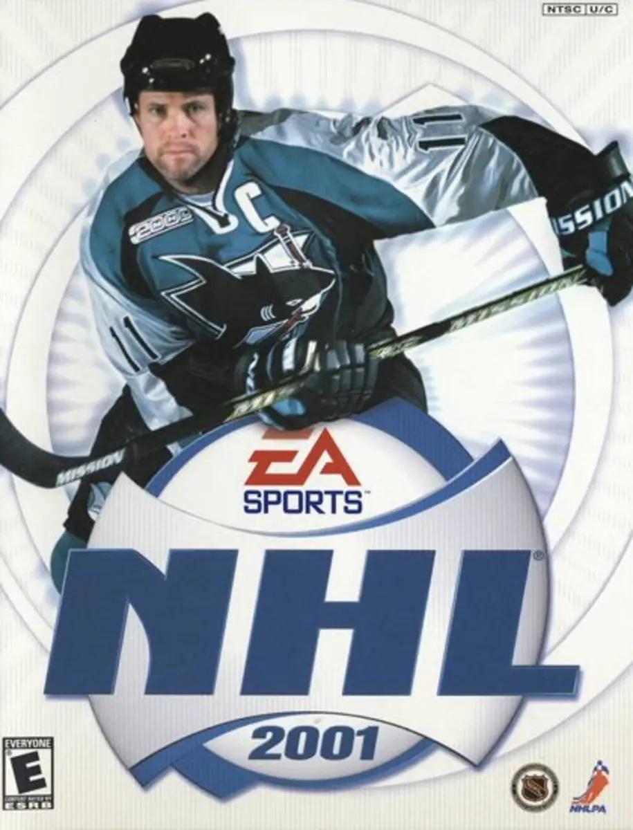 Owen Nolan on the NHL 2001 cover.