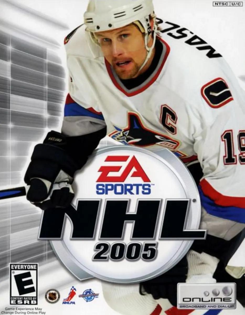 Markus Naslund on the NHL 2005 cover.