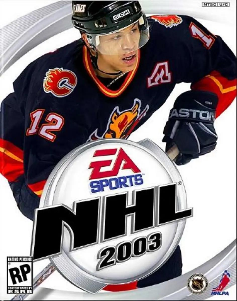 Jarome Iginla on the NHL 2003 cover.
