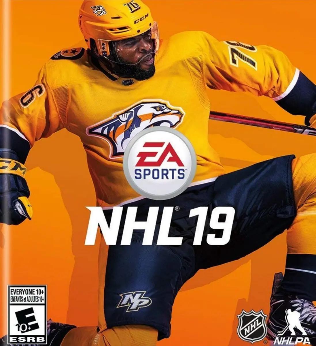 P.K. Subban on the NHL 19 cover.