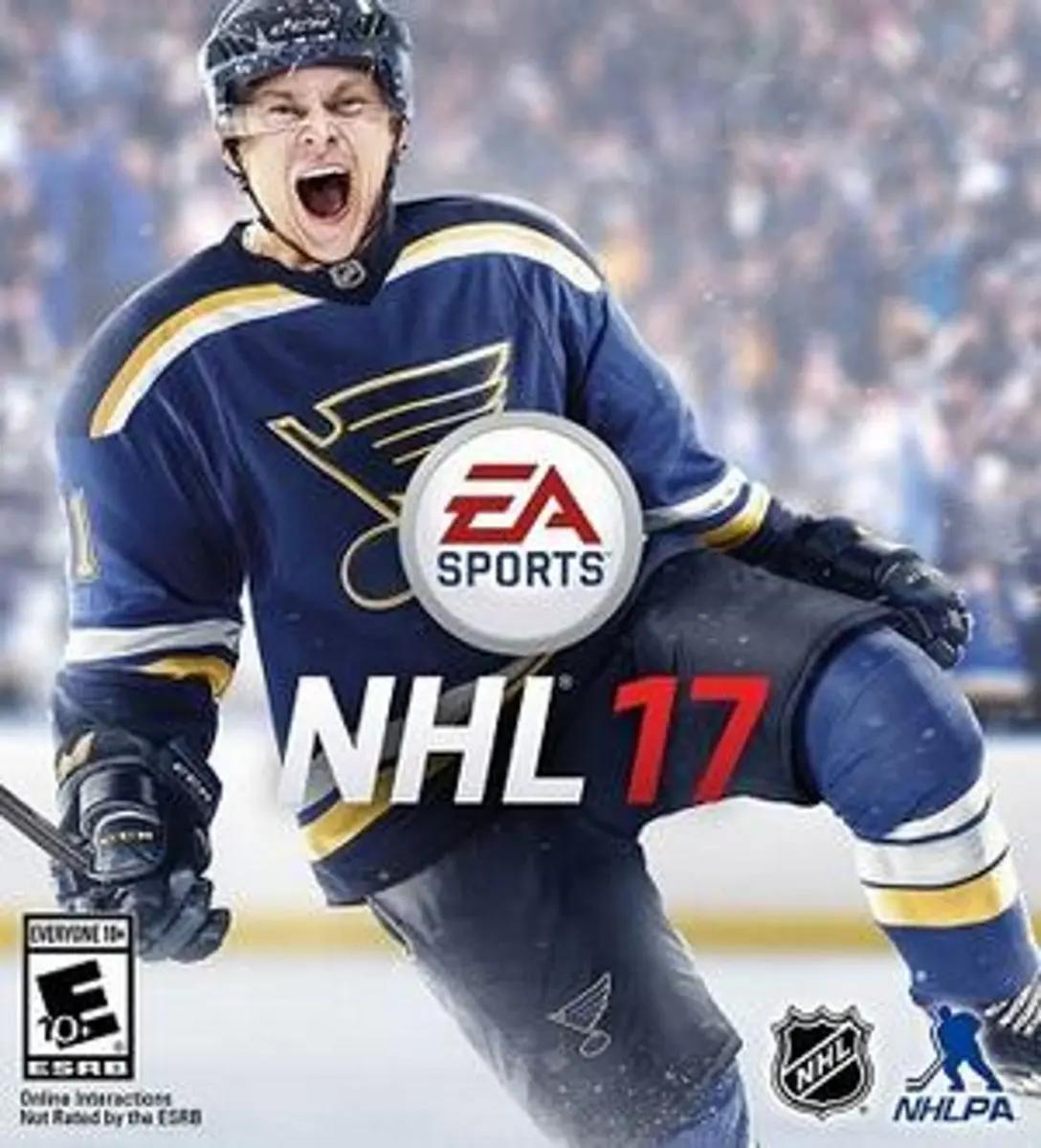 Vladimir Tarasenko on the NHL 17 cover.