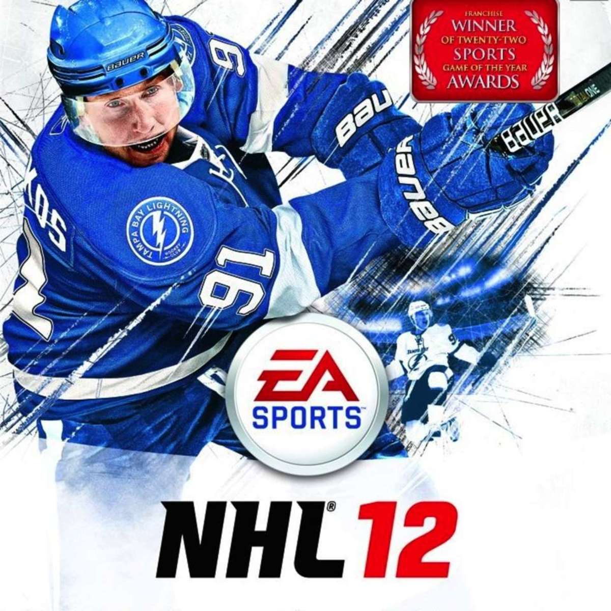 Steven Stamkos on the NHL 12 cover.