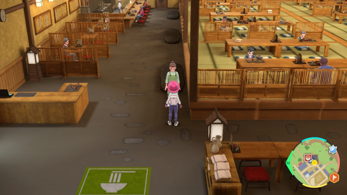Pokemon Scarlet and Violet treasure eatery waiter