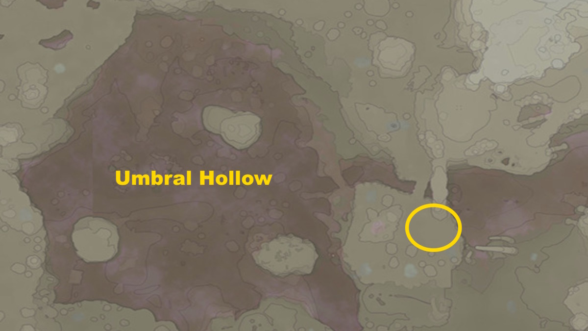 A map showing where to find Bounty Barn and straw in Enshrouded