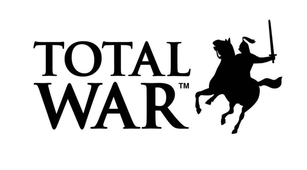 Total War logo on white background.