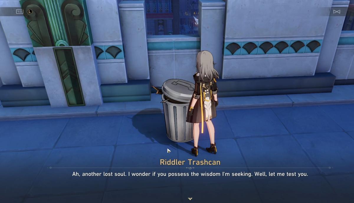 Honkai: Star Rail Riddler Trashcan screenshot.
