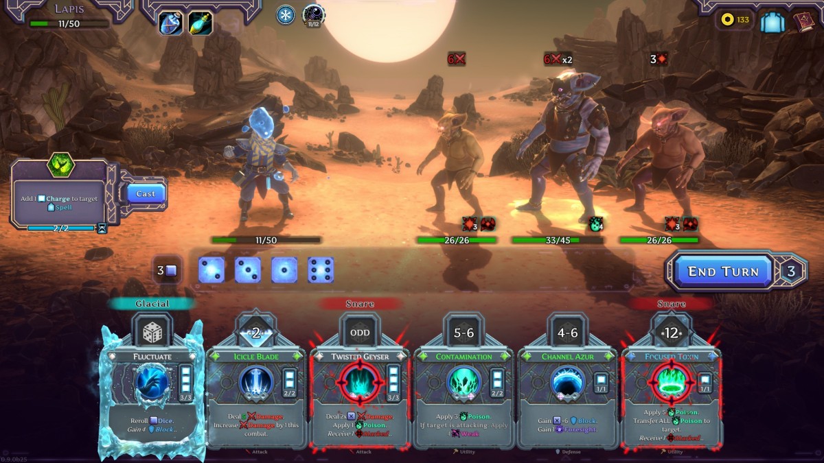 Spellrogue screenshot showing combat.