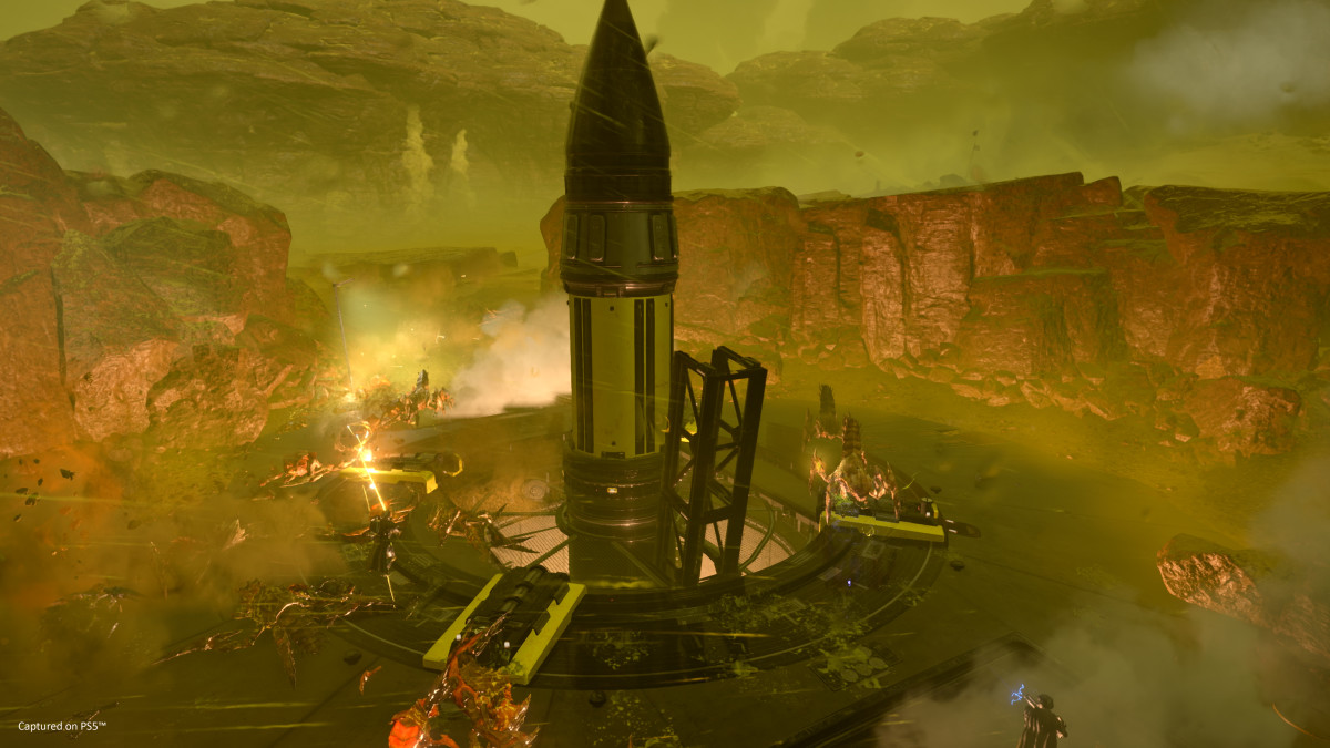 Launching rockets is just one of the missions you'll undertake in Helldivers 2.